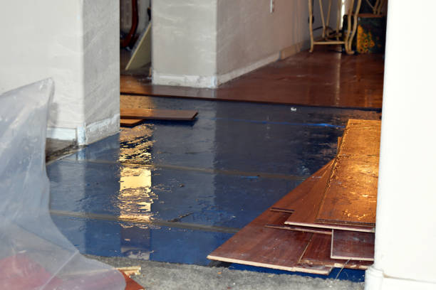 Professional Water Damage Restoration technician working in Ashburnham, MA